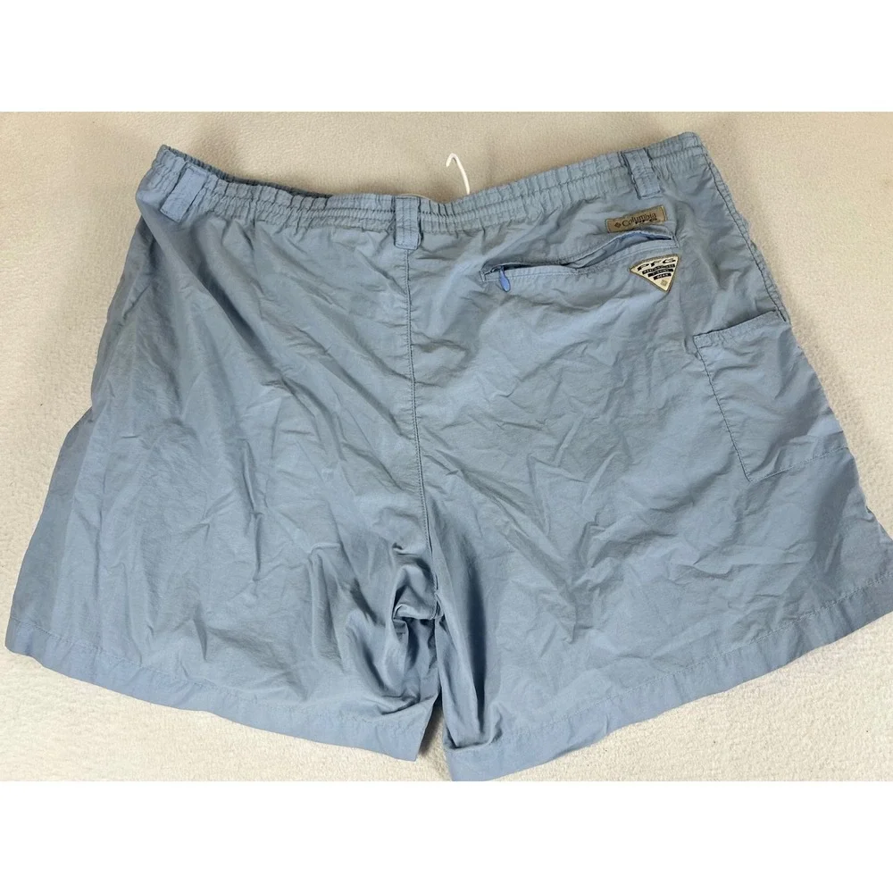 Columbia PFG Fishing Shorts Mens Large Blue Performance Outdoor FM4008